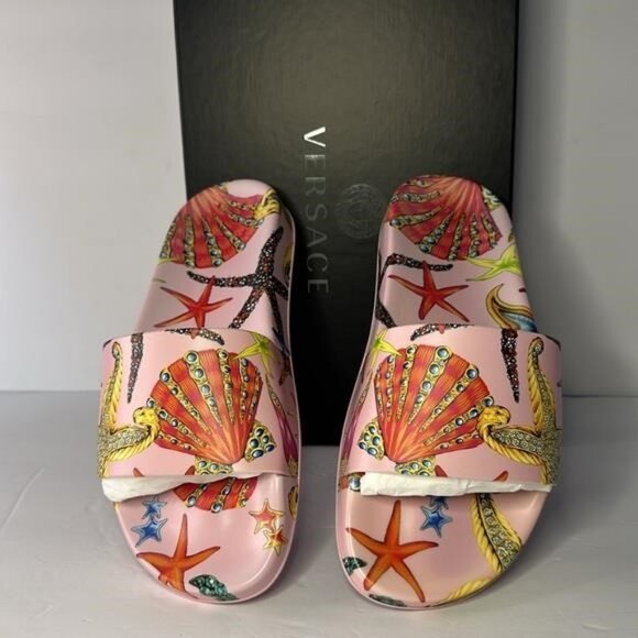 New Authentic Versace Trésor de la Mer Slide Sandal (Women) - Picture 7 of 14